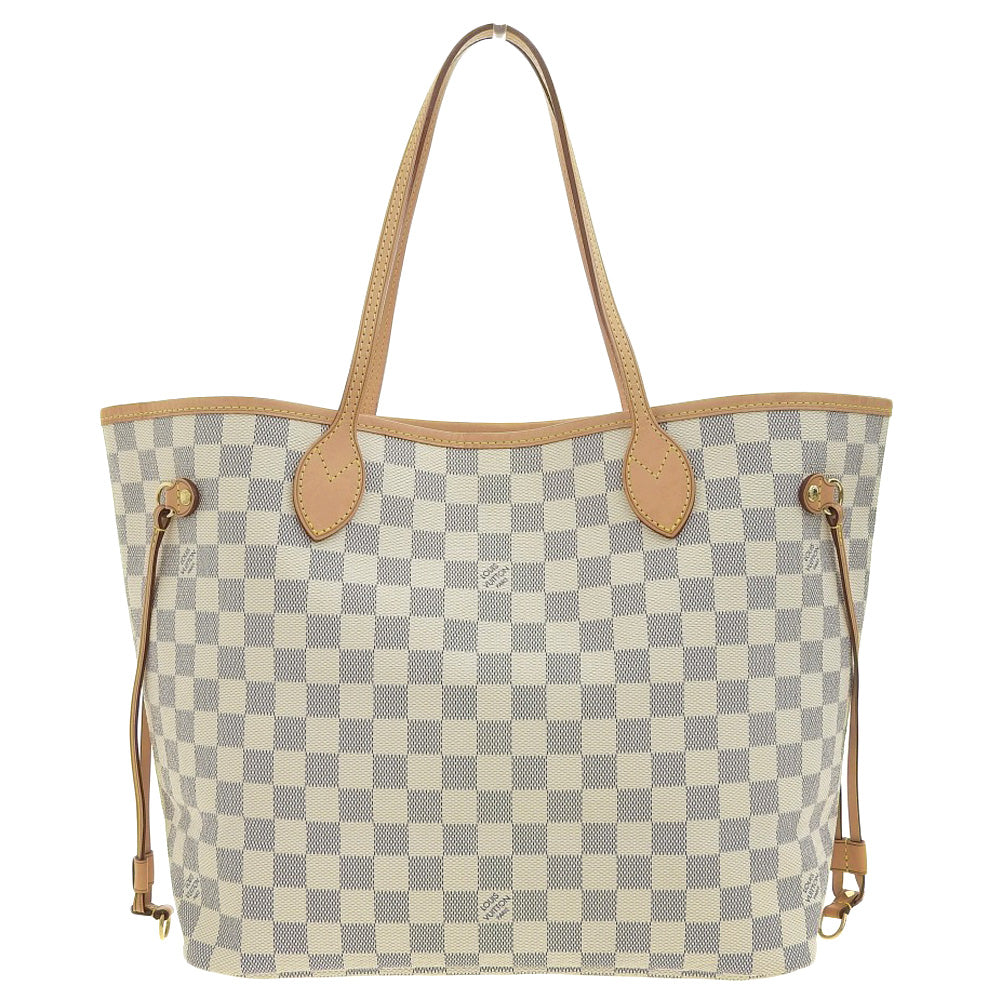 Louis Vuitton Damier Azur Neverfull MM Tote Bag N51107 in Great Condition