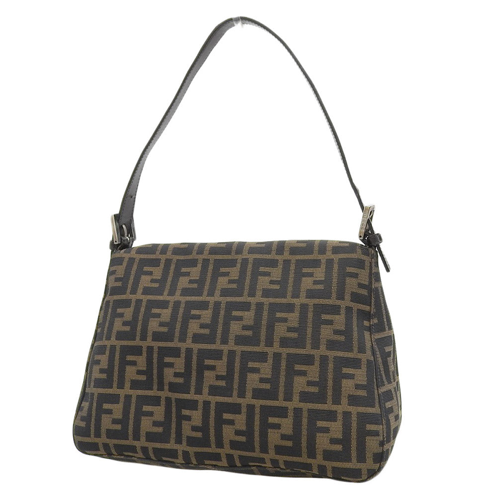 Fendi Mamma Bucket Canvas Leather Shoulder Bag 26235