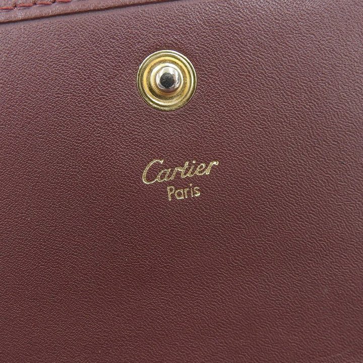 Cartier Must de Cartier Leather Trifold Wallet in Very Good Condition