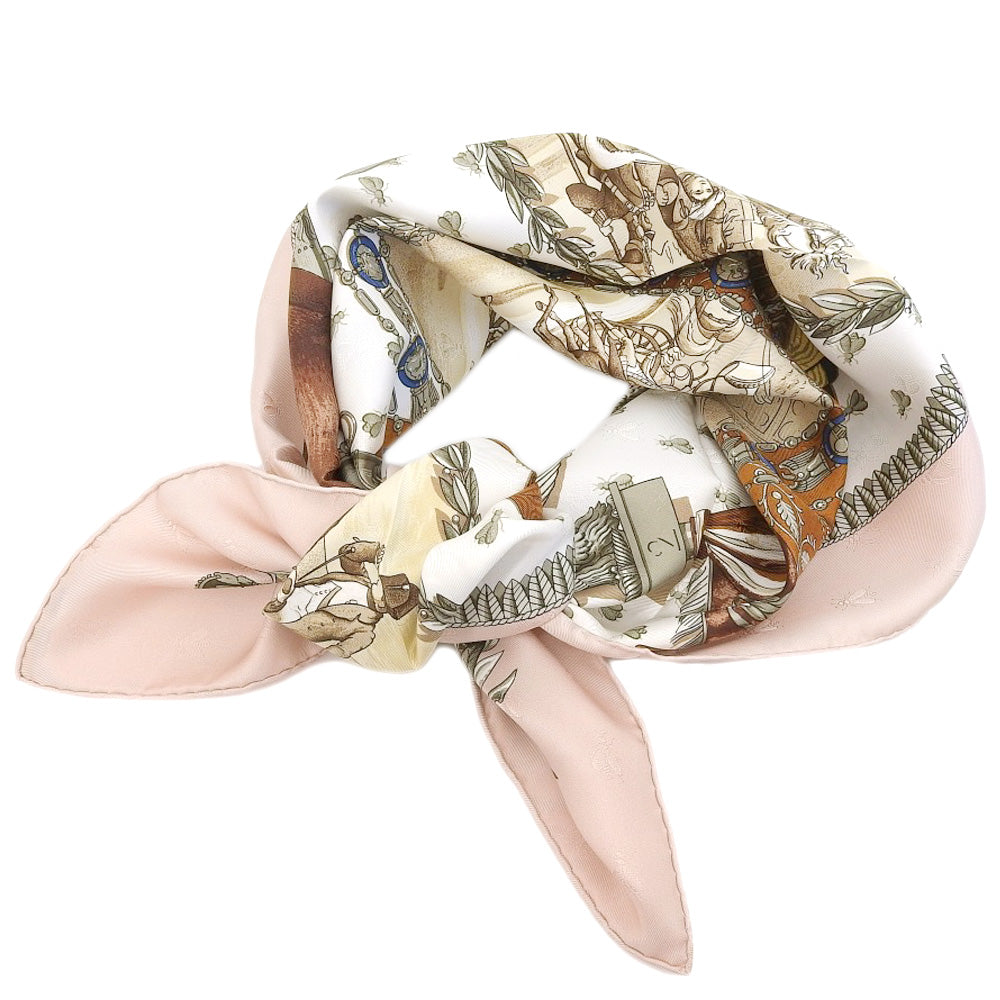 Hermes Silk Scarf Carré 90 Pink