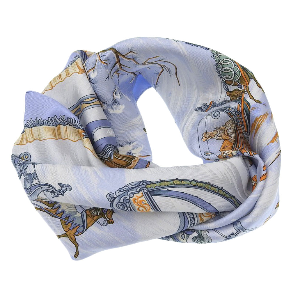 Hermes Silk Scarf Carré 90 Blue