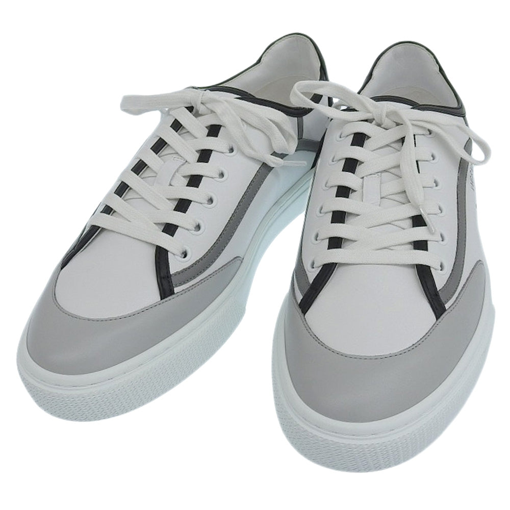 Hermes Low-Cut Sneakers White/Gray/Black