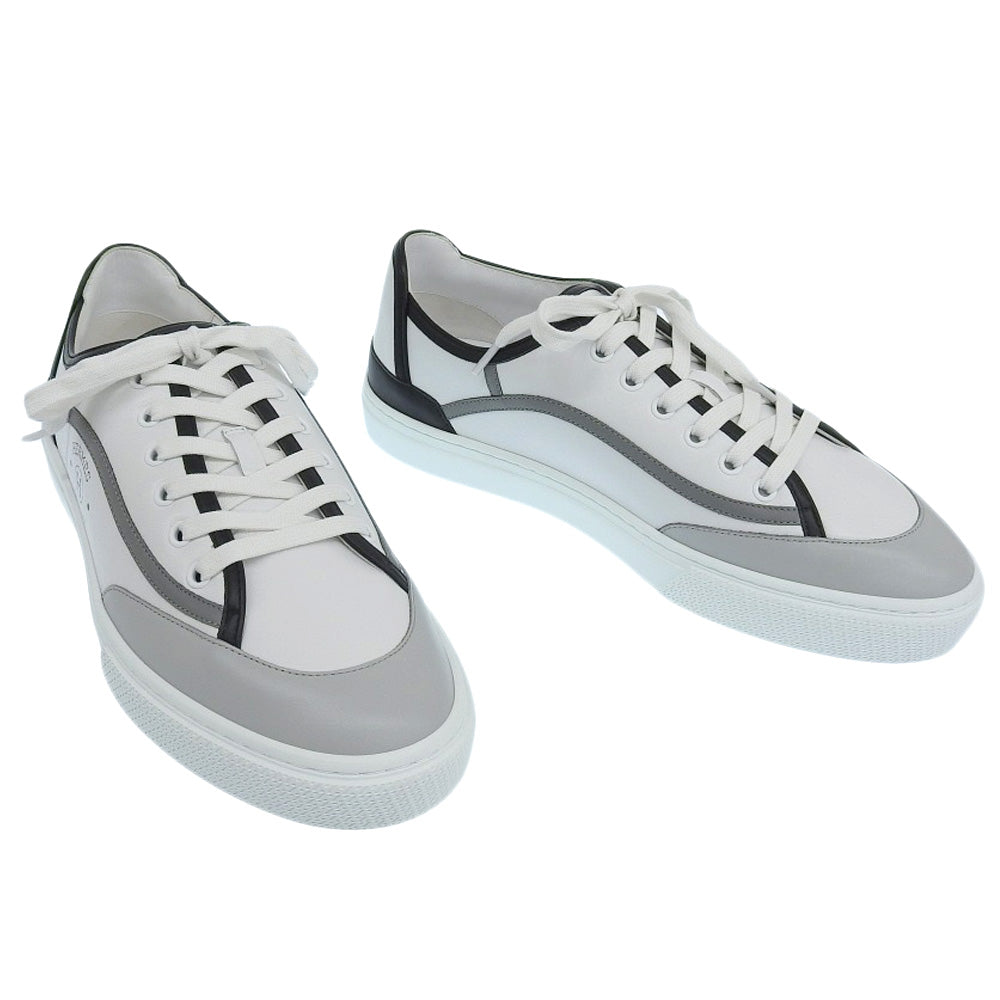 Hermes Low-Cut Sneakers White/Gray/Black