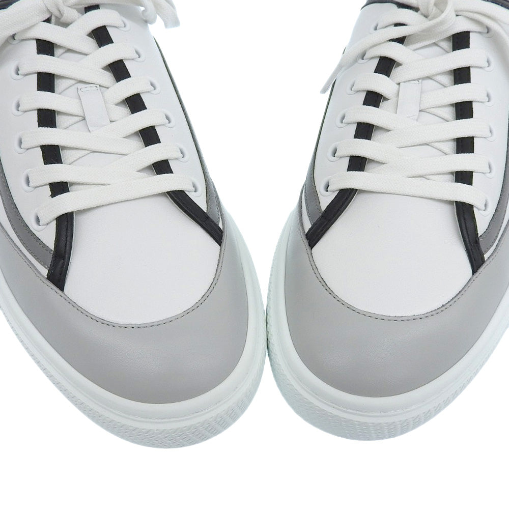 Hermes Low-Cut Sneakers White/Gray/Black