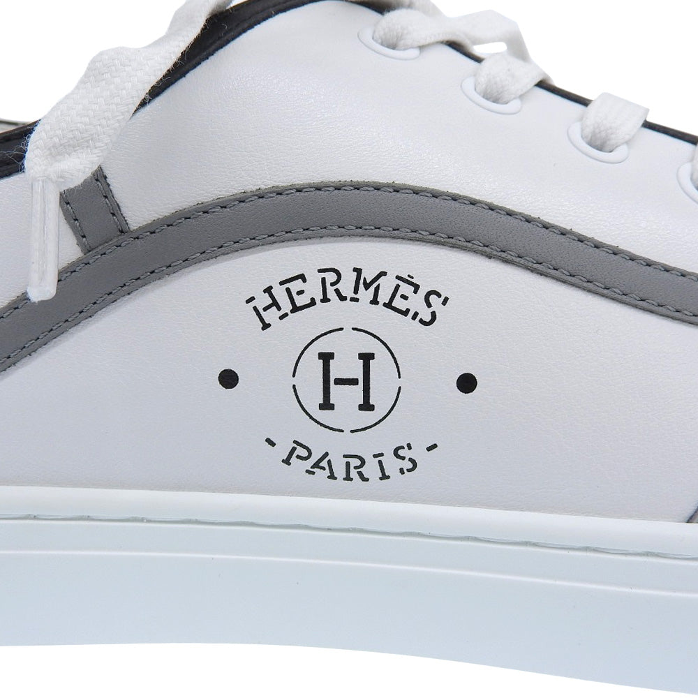 Hermes Low-Cut Sneakers White/Gray/Black