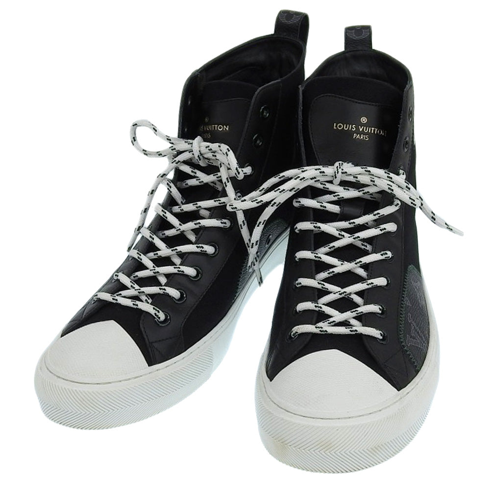 Louis Vuitton High-Top Sneakers Black/White