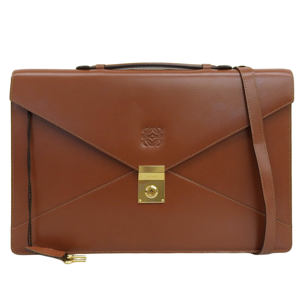 Loewe Anagram Diplomatico Leather Briefcase