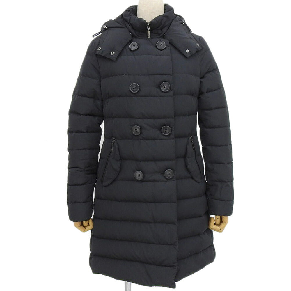 Moncler Long Down Coat Black