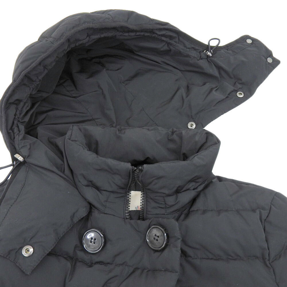 Moncler Long Down Coat Black