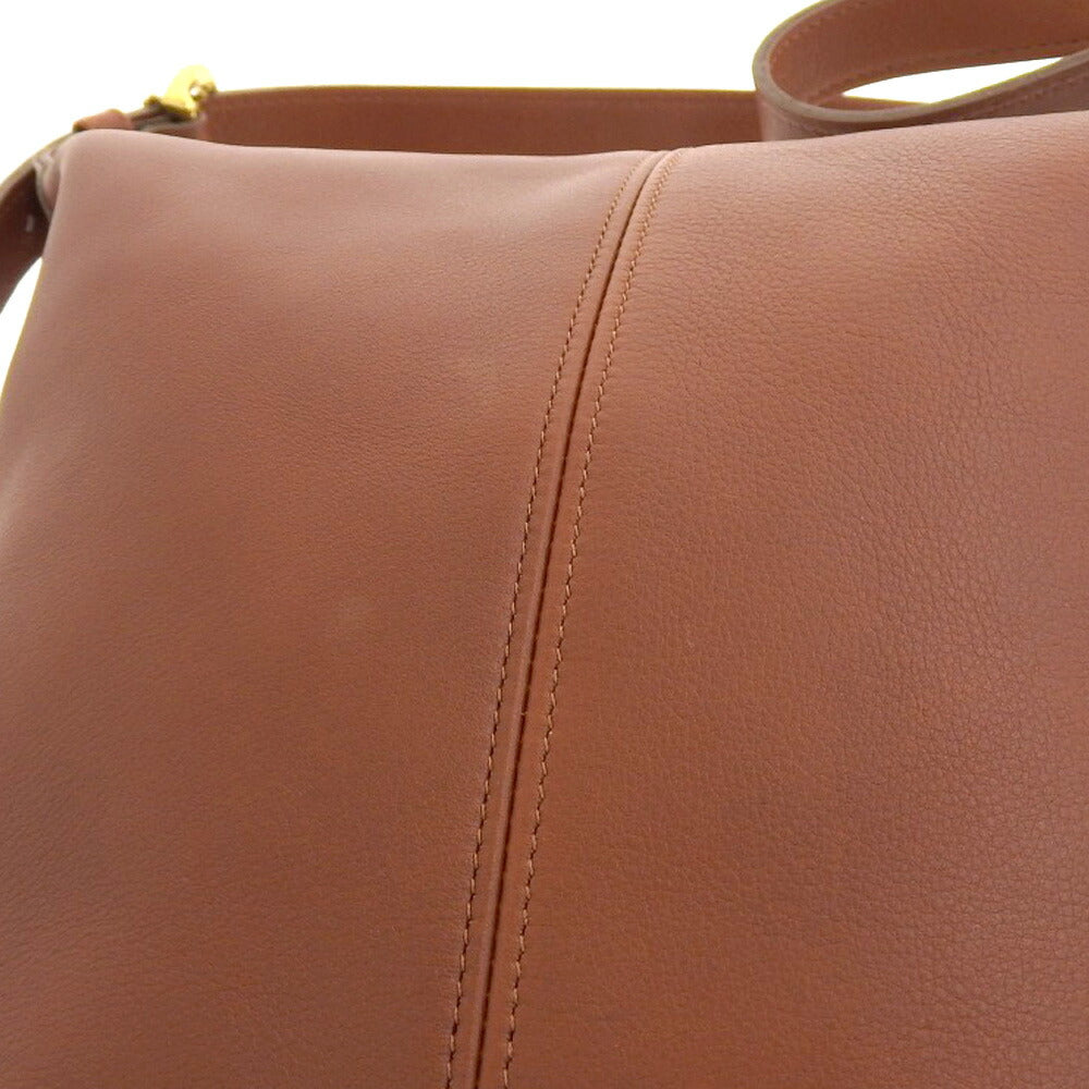 Coach Leather Shoulder Bag 4148 Brown