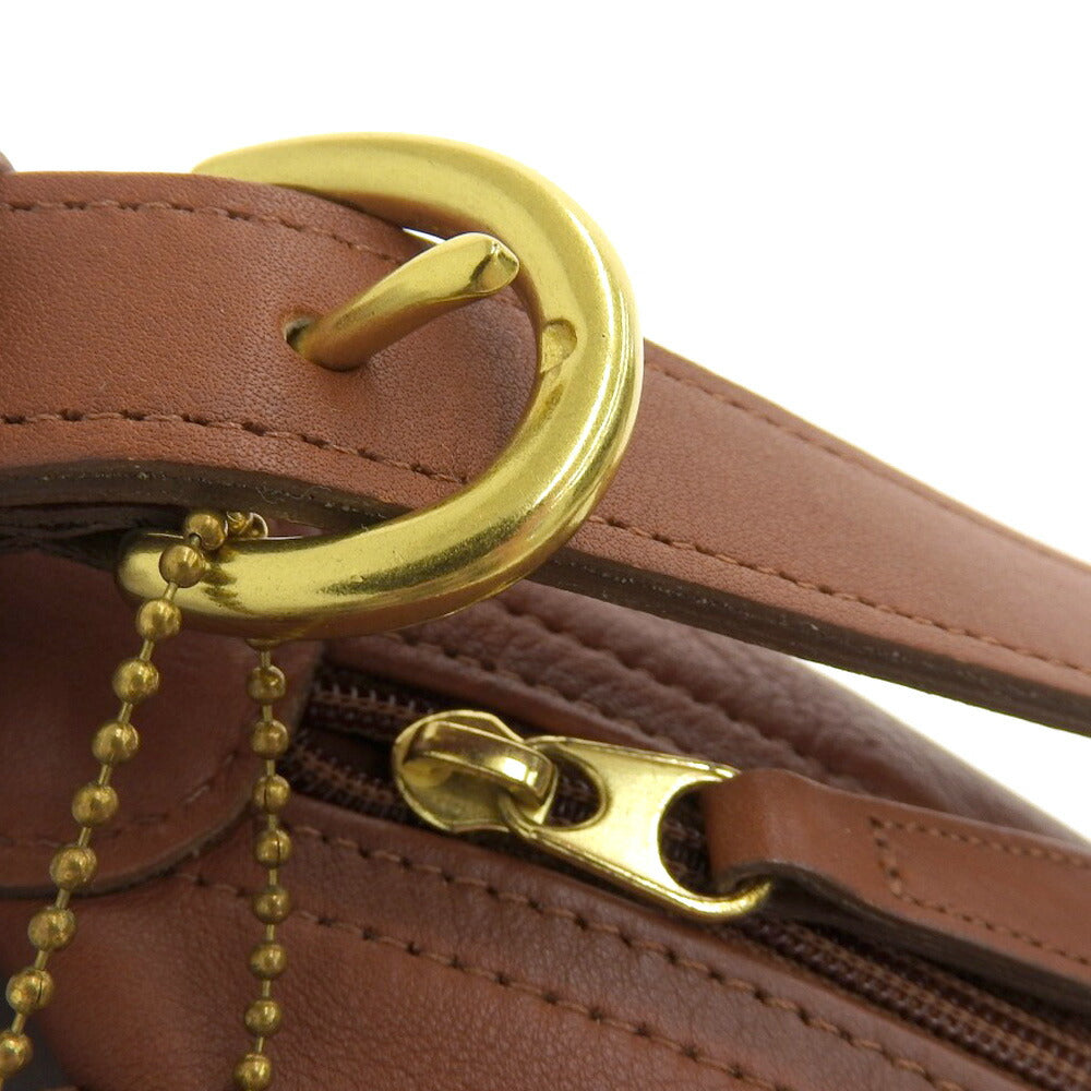 Coach Leather Shoulder Bag 4148 Brown