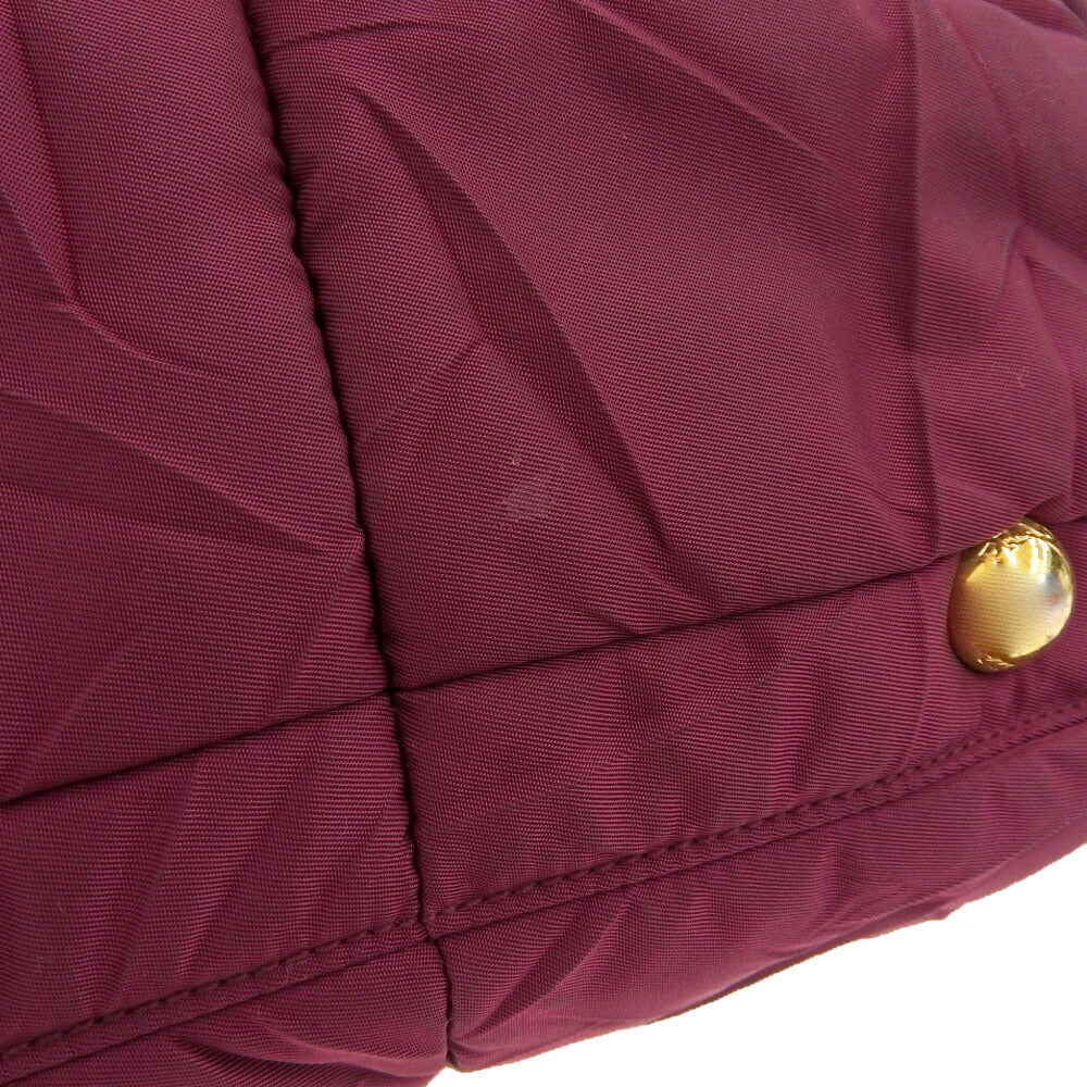 Prada Nylon Handbag BN1596 Bordeaux