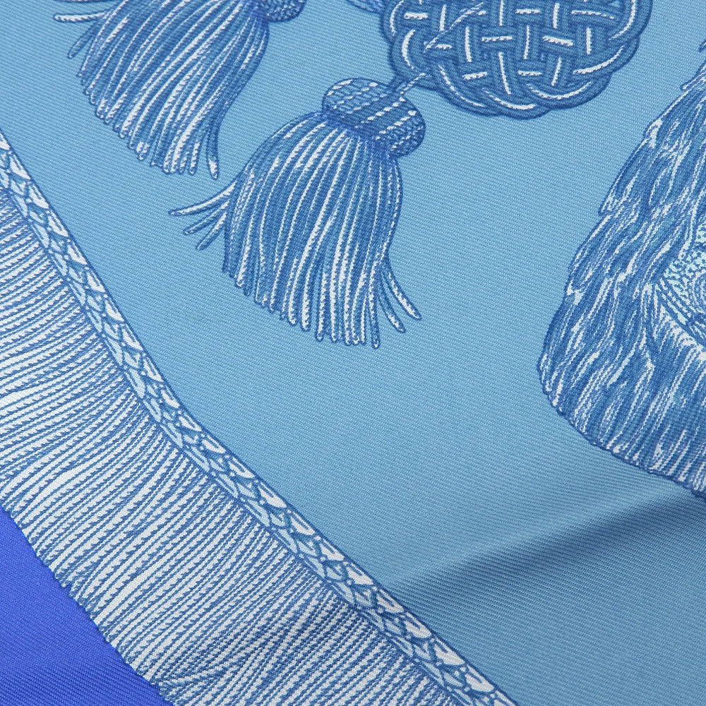 Hermes Silk Scarf Blue 90cm