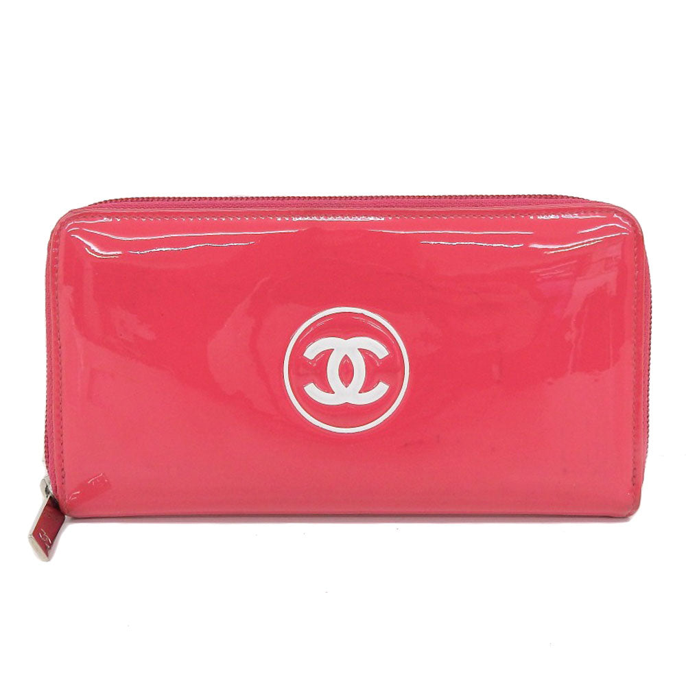 Chanel Coco Mark Long Wallet Pink A69091