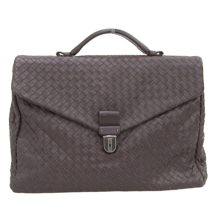 Bottega Veneta Intrecciato Leather Briefcase 113095 in Great Condition