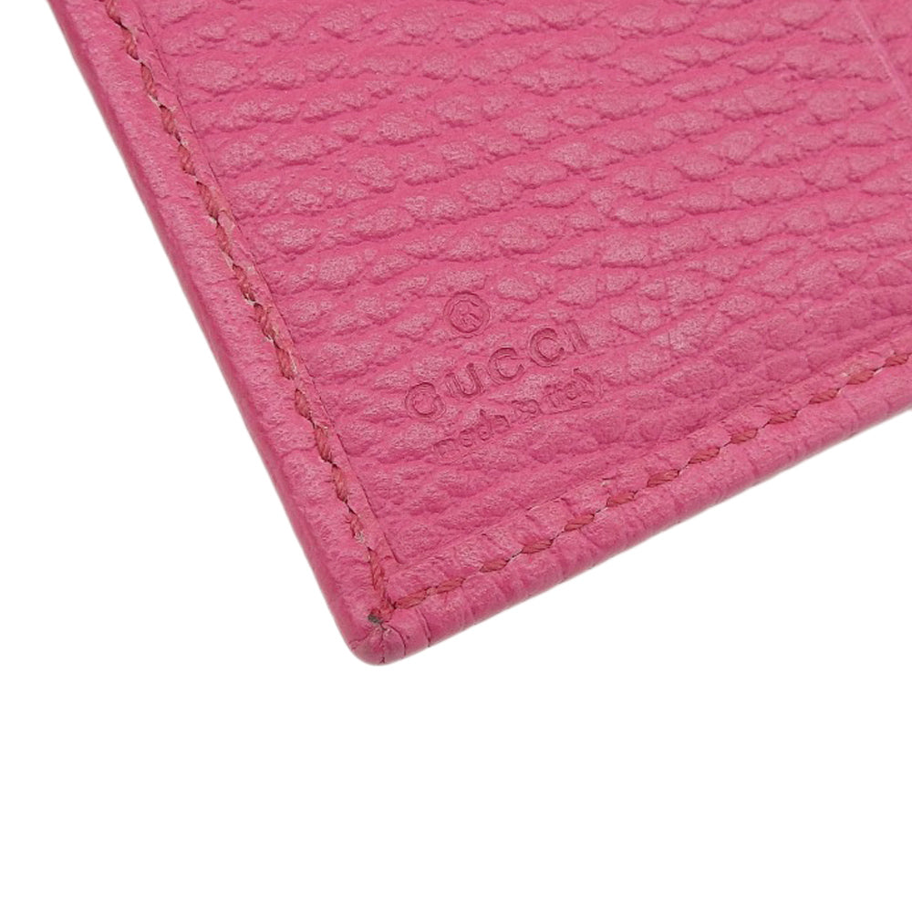 Gucci Leather Trifold Wallet Pink 368234 in Great Condition