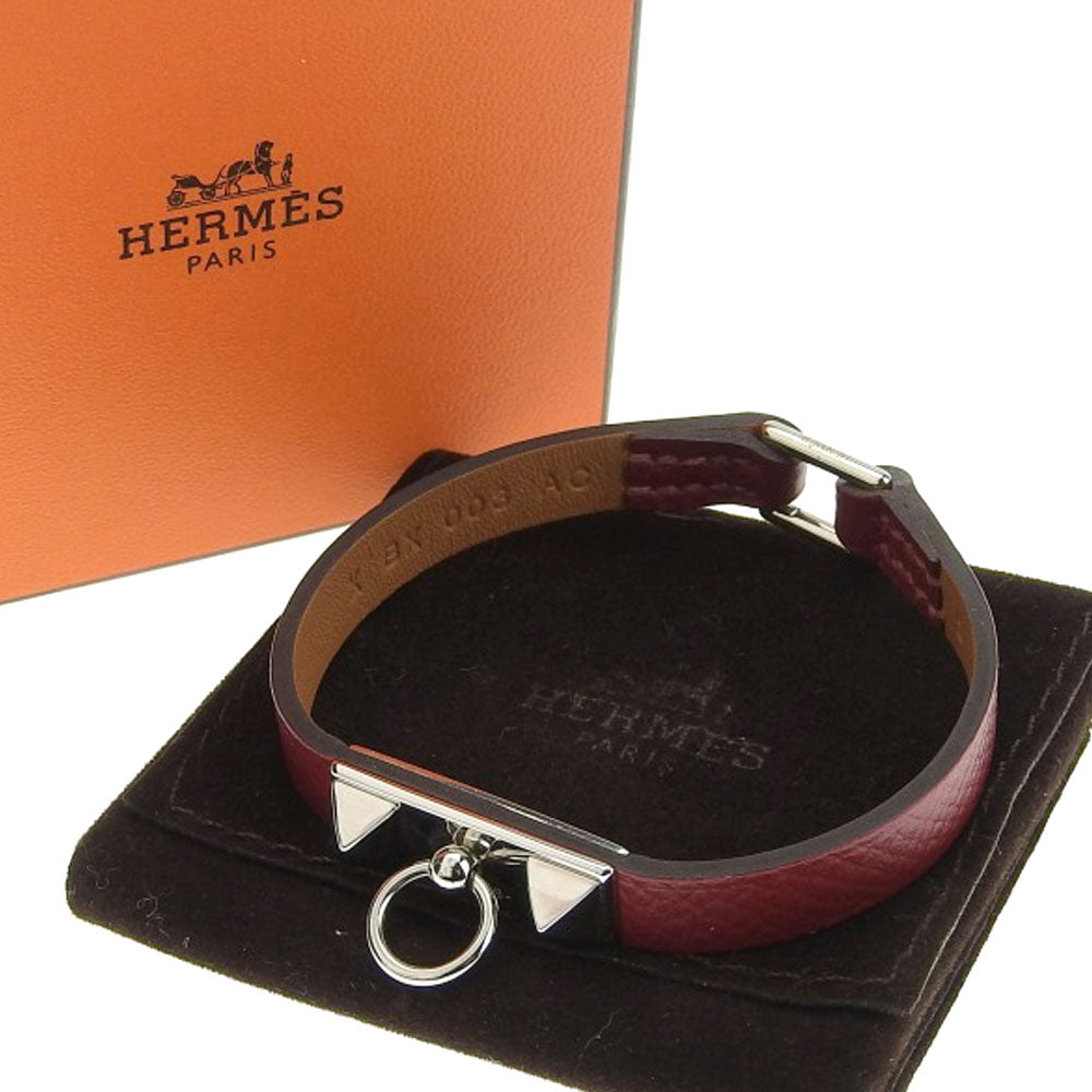 Hermes Collier de Chien Bracelet Epson Red in Excellent Condition