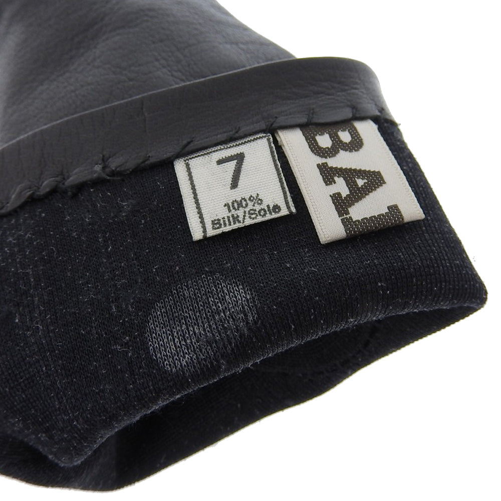 Bally Leather Gloves Black Size 7