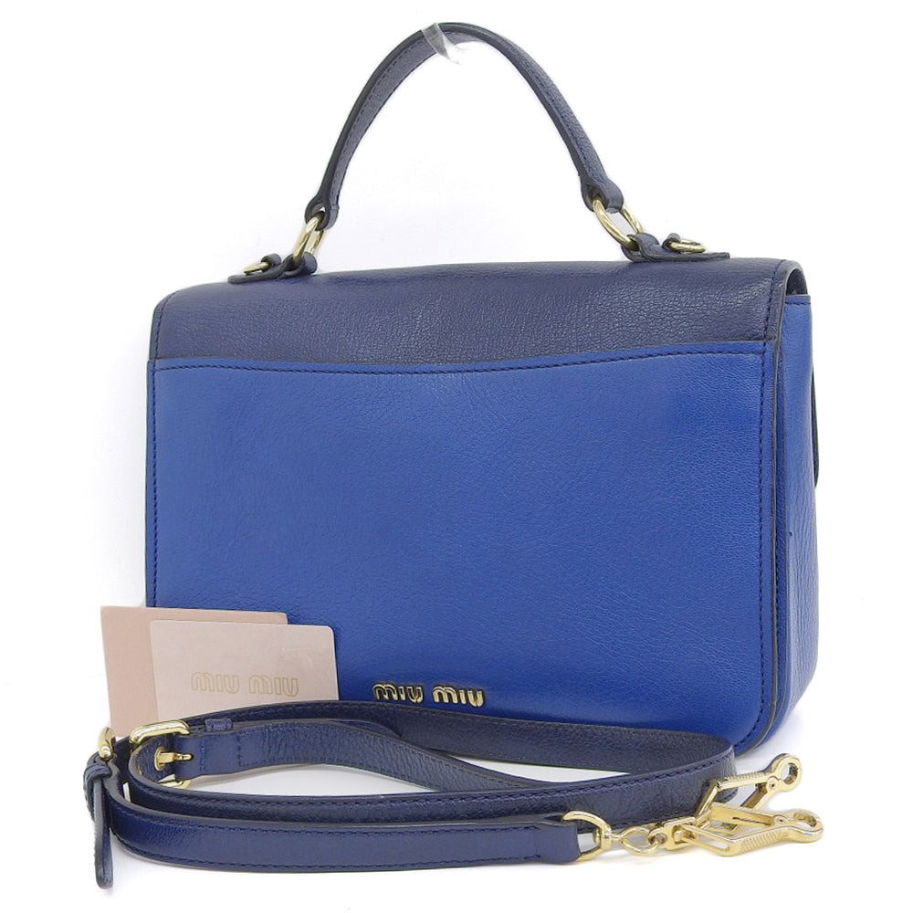 Miu Miu 2WAY Leather Hand Shoulder Bag RN0726