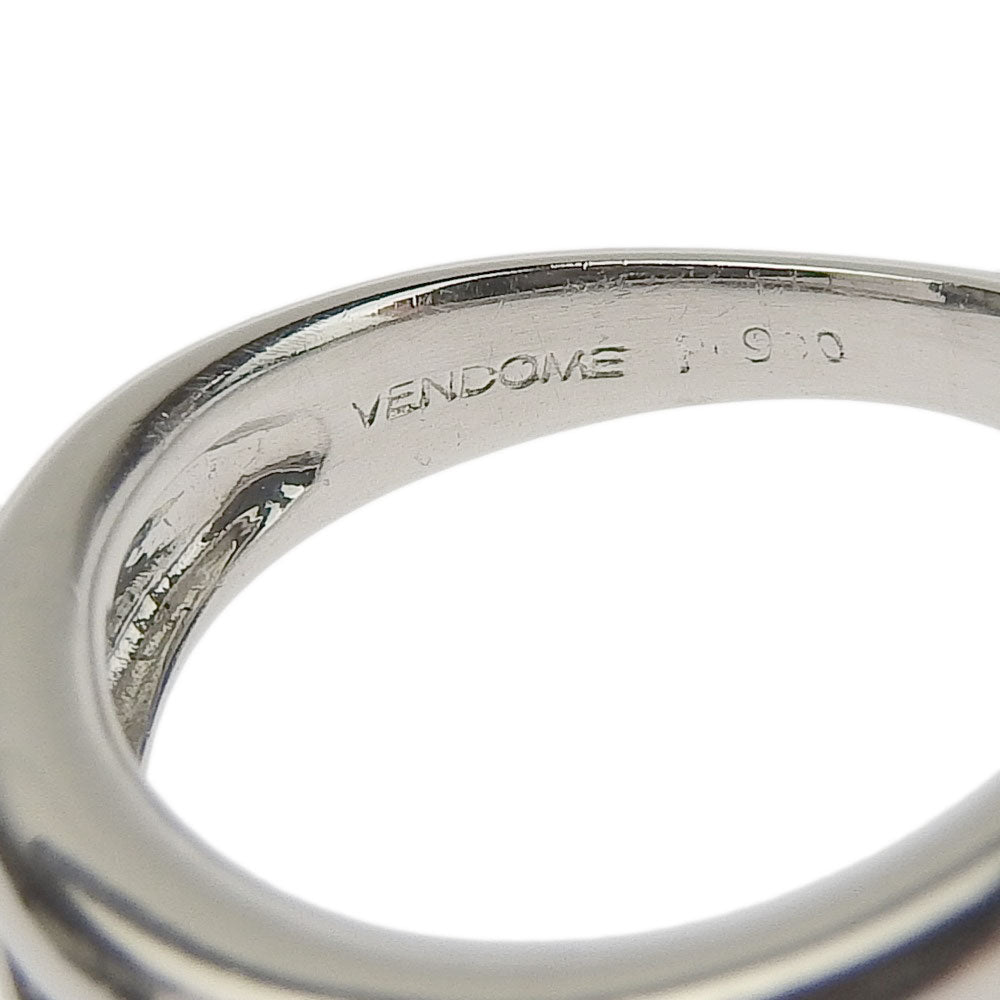 Vendome Aoyama Pt900 Diamond Ring 0.15ct Size 7.5 in Excellent Condition