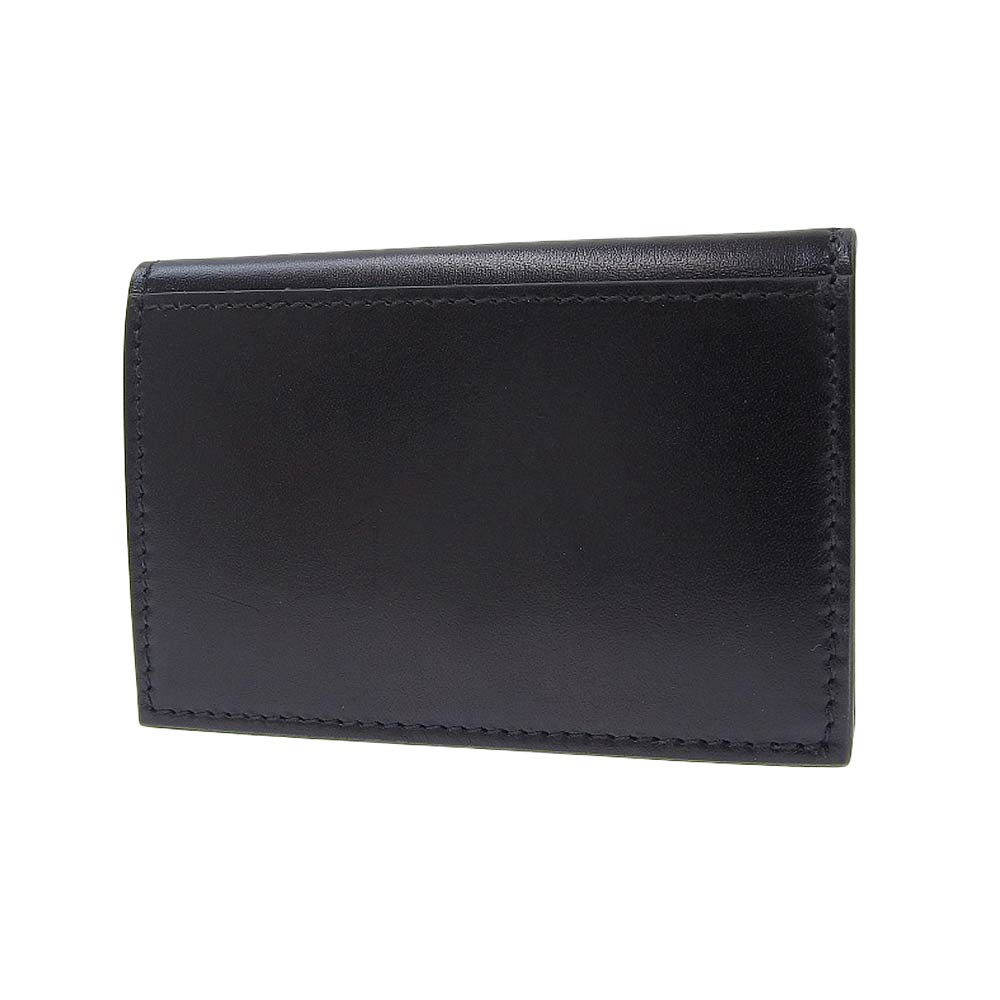 Salvatore Ferragamo Leather Coin Case Black