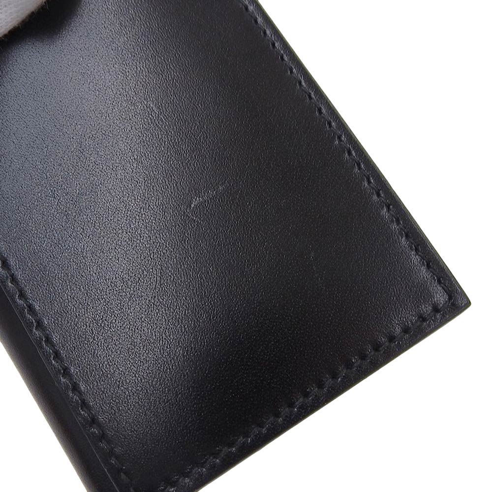 Salvatore Ferragamo Leather Coin Case Black