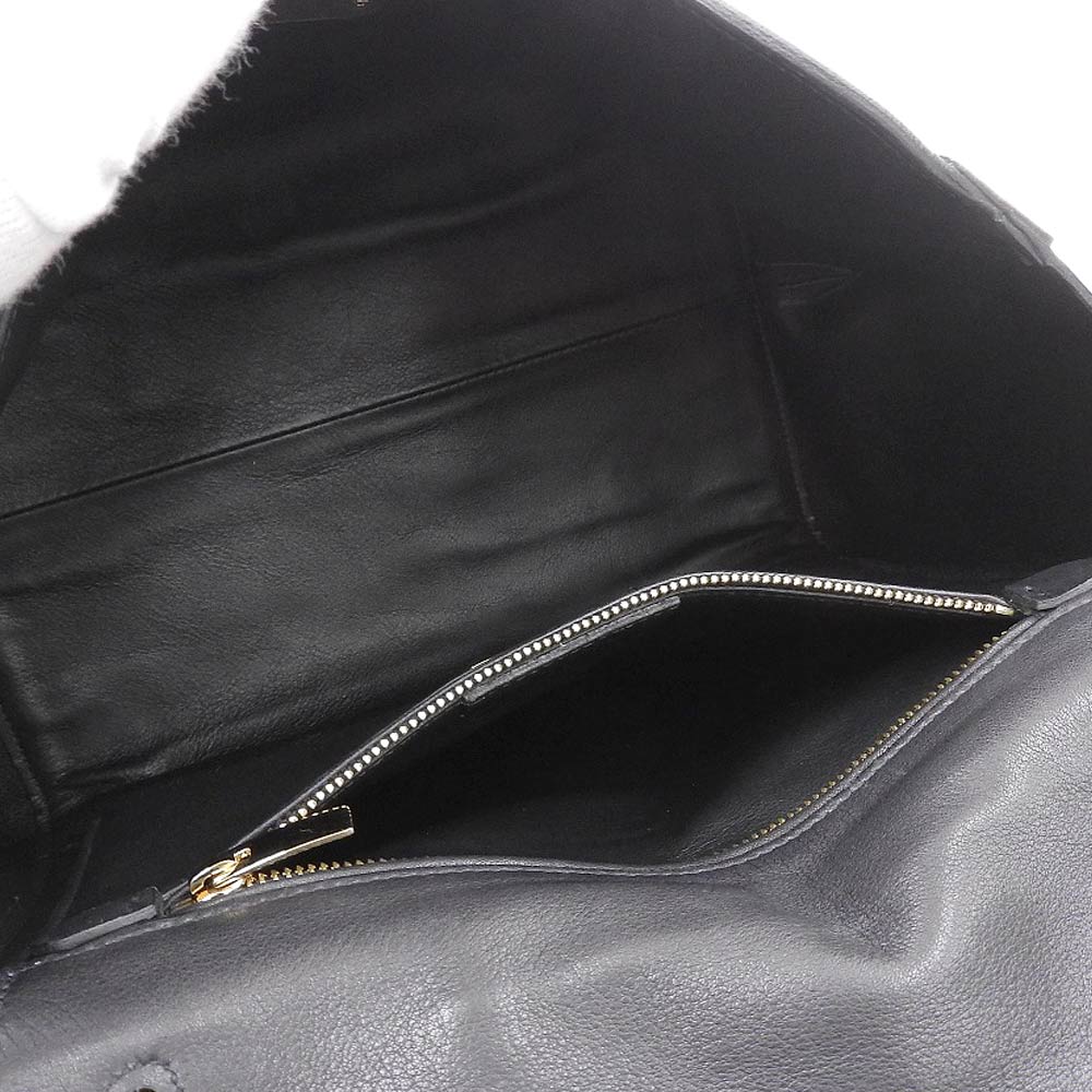 Salvatore Ferragamo Leather 2-Way Bag Black