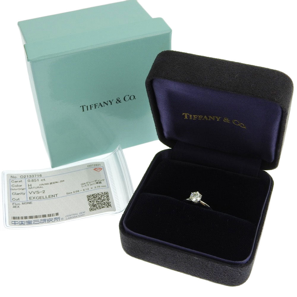 Tiffany & Co Pt950 Diamond 6.5 Marriage Ring in Excellent Condition