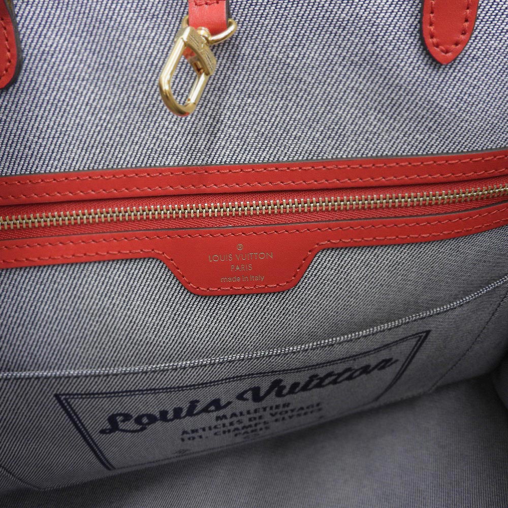 Louis Vuitton Monogram Denim OnTheGo GM Bag M44992 in Pristine Condition