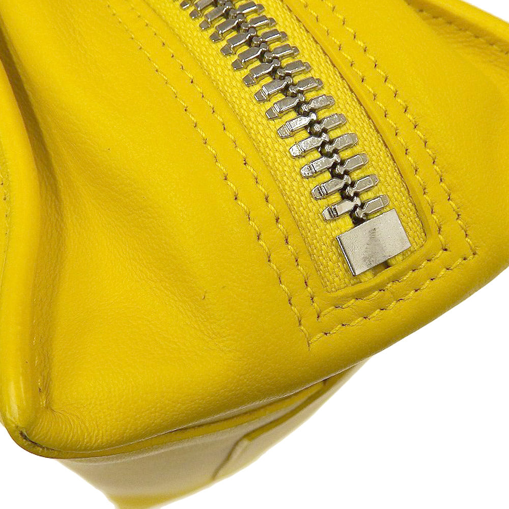 Balenciaga Leather Paper 2WAY Bag Yellow 370926