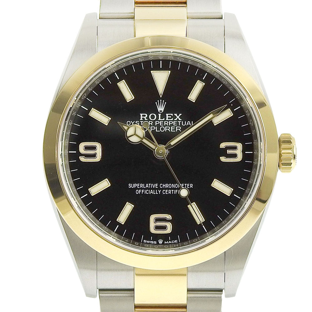 Rolex Explorer 1 Automatic Watch 124273 Stainless Steel and 18K Gold