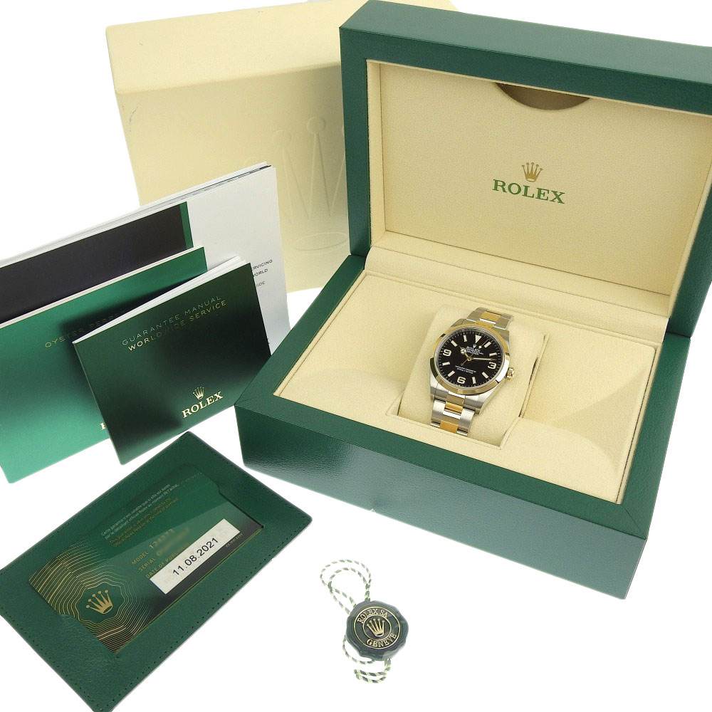 Rolex Explorer 1 Automatic Watch 124273 Stainless Steel and 18K Gold