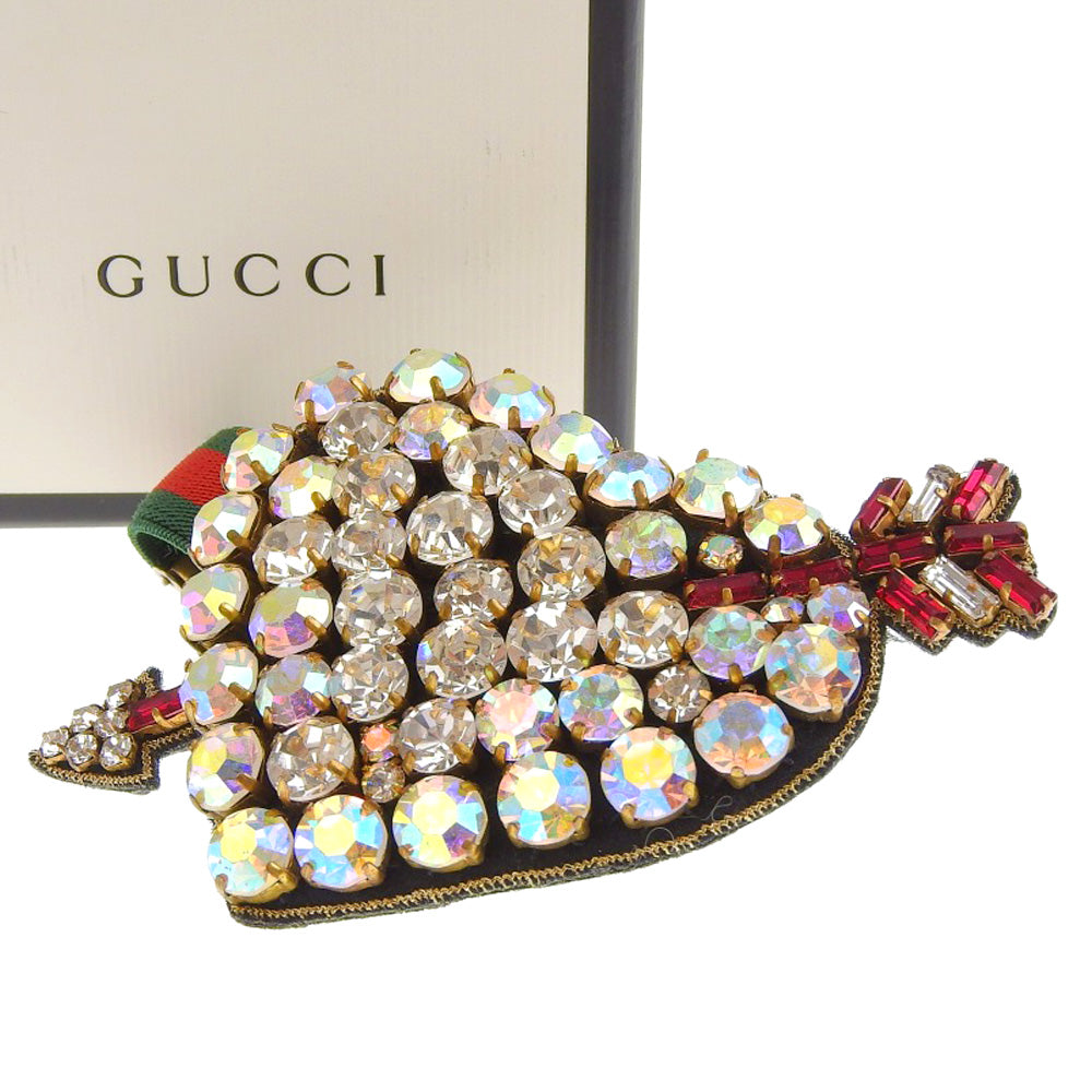 Gucci Rhinestone Heart Bracelet with Crystal Arrow