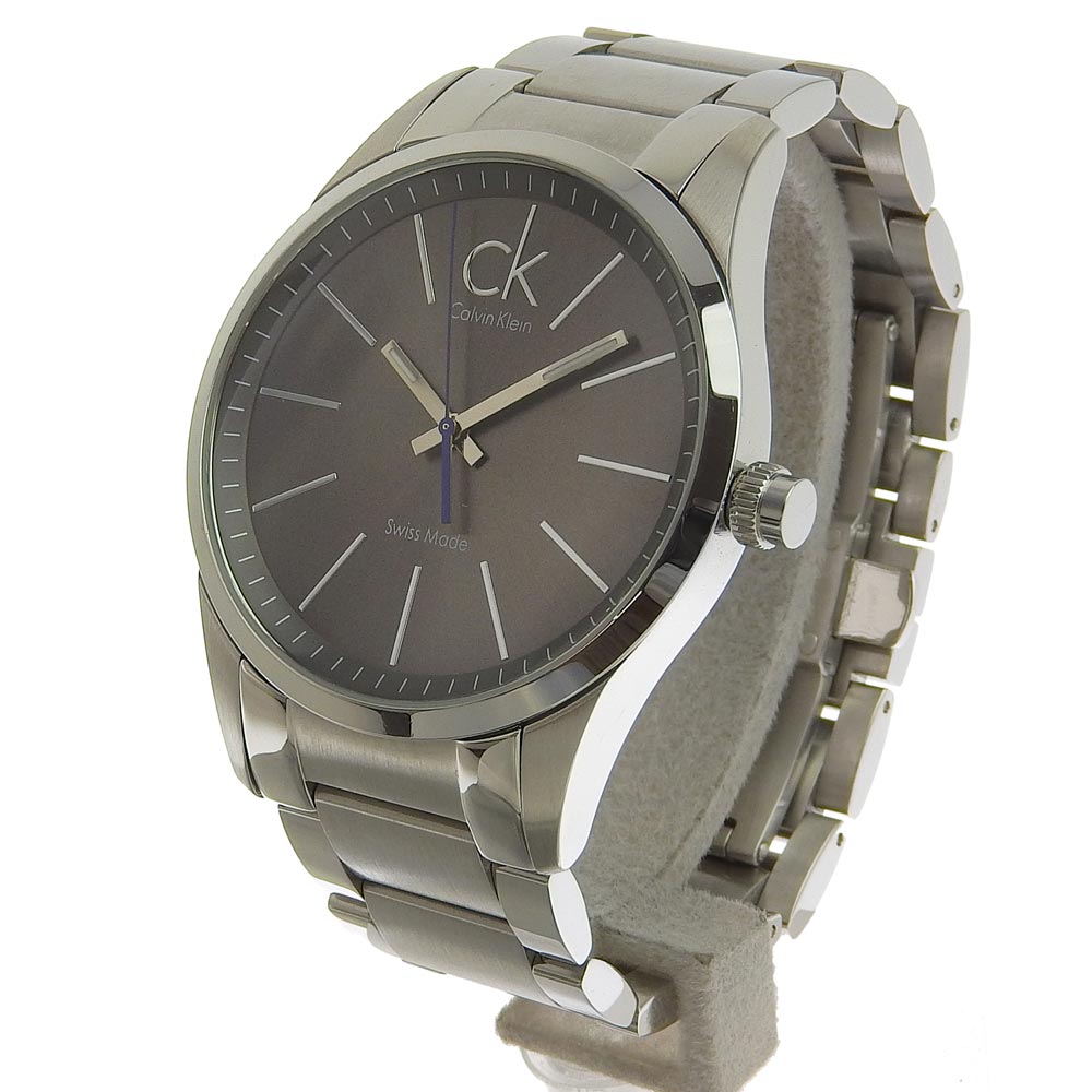 Calvin Klein Men's Quartz Watch Black Dial Stainless Steel