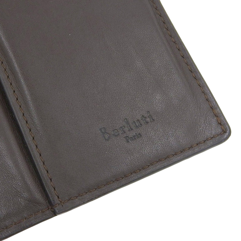 Berluti Calligraphy Bifold Wallet Brown