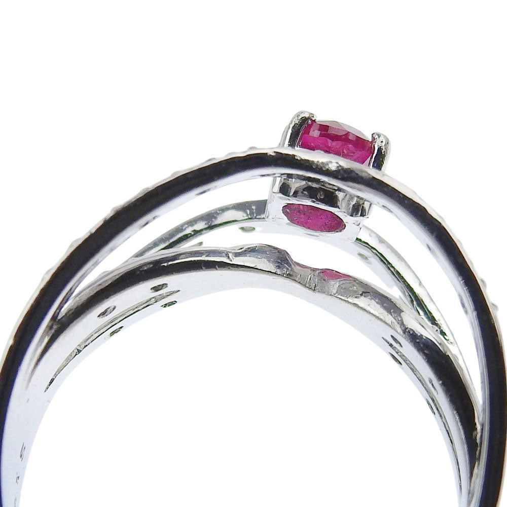 Platinum Ruby Ring PT900 Size 12