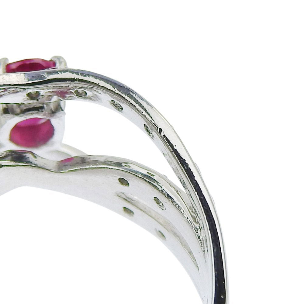 Platinum Ruby Ring PT900 Size 12