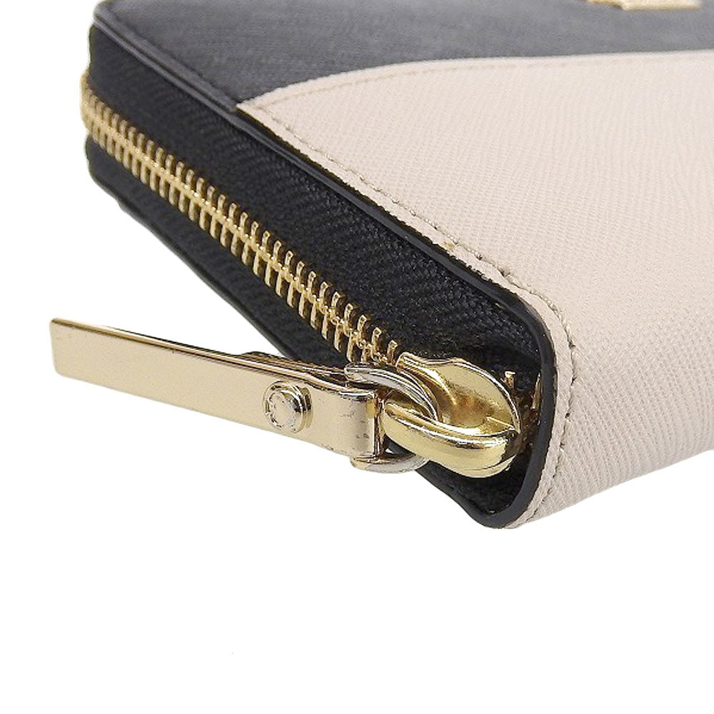 Kate Spade Leather Bicolor Zip-Around Long Wallet PWRU5073B in Excellent Condition