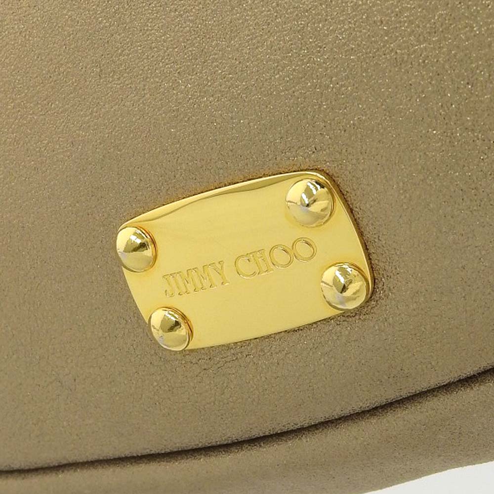 Jimmy Choo Fringe Leather Shoulder Bag Gold in Great Condition