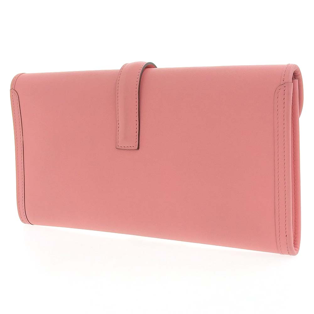 Hermes Jige Elan 29 Clutch Bag Swift Pink Pre-owned in Great Condition