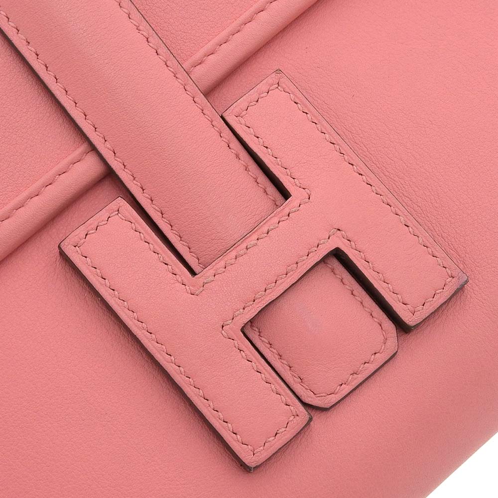 Hermes Jige Elan 29 Clutch Bag Swift Pink Pre-owned in Great Condition