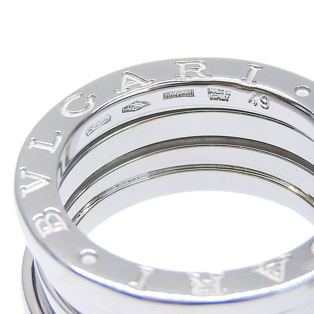 Bvlgari B-Zero1 Ring 3-Band K18WG White Gold Size 49