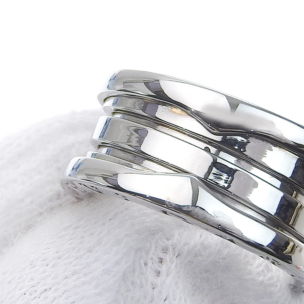 Bvlgari B-Zero1 Ring 3-Band K18WG White Gold Size 49 in Excellent Condition