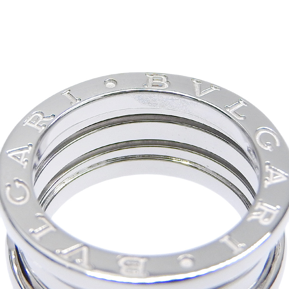 Bvlgari B-Zero1 Ring 3-Band K18WG White Gold Size 49 in Excellent Condition