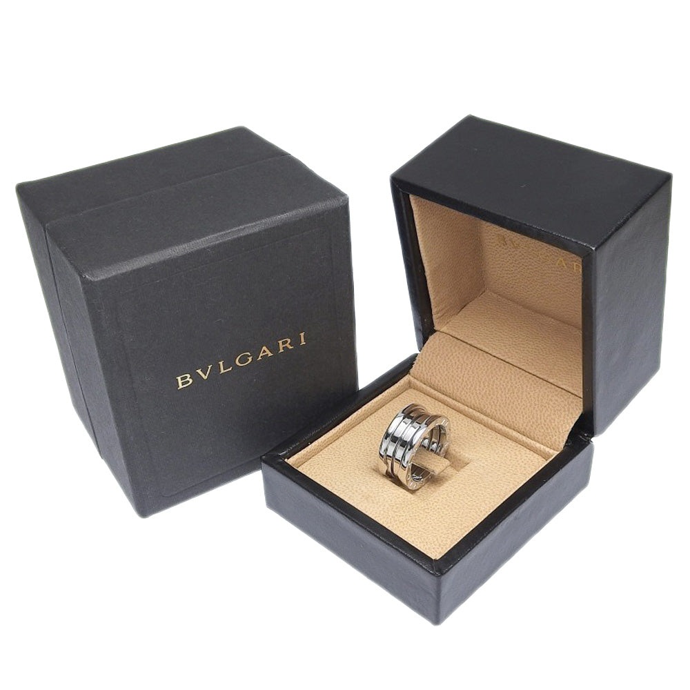 Bvlgari B-Zero1 Ring 3-Band K18WG White Gold Size 49 in Excellent Condition