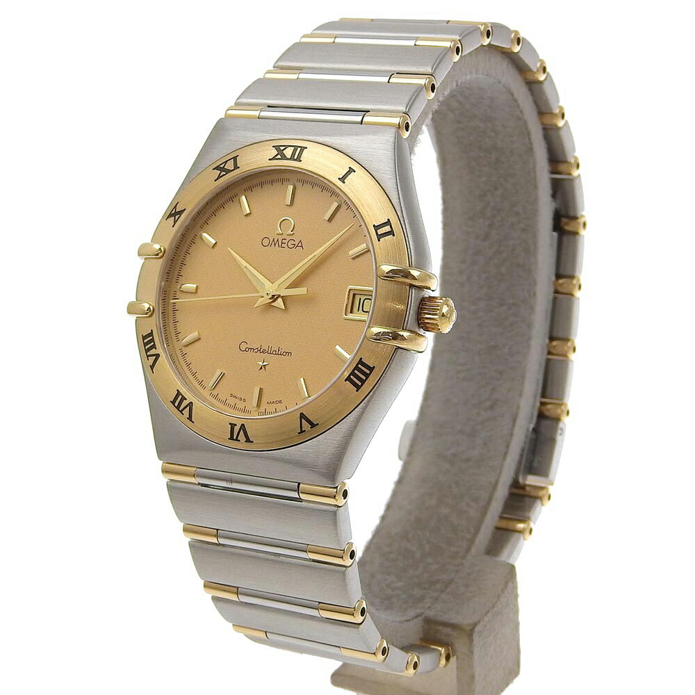 Omega Constellation Quartz Watch Gold Dial