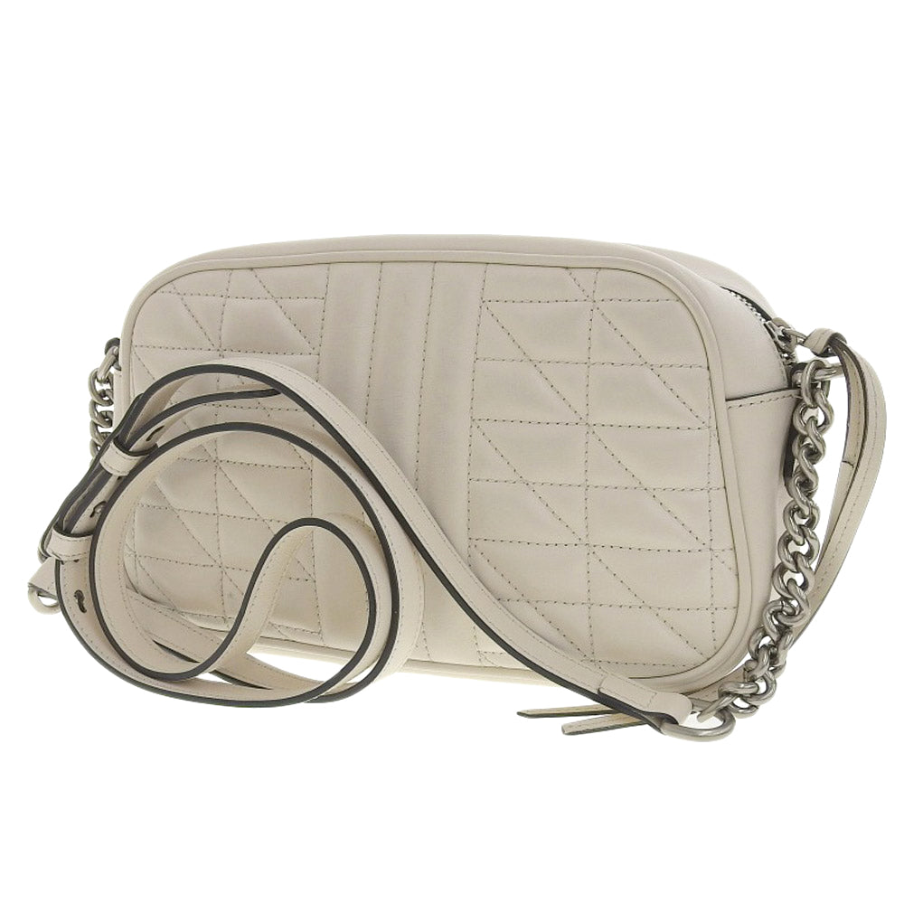 Gucci GG Marmont Leather Shoulder Bag White