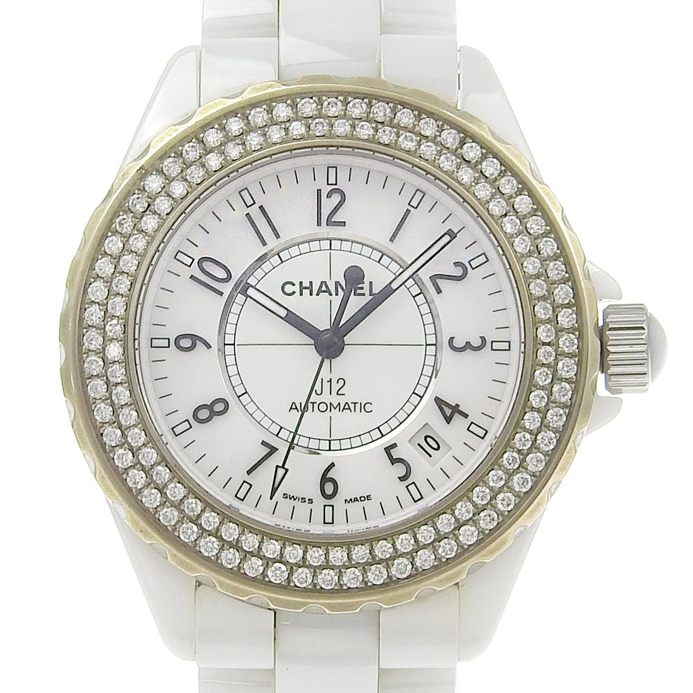 Chanel J12 H0970 White Ceramic Automatic Watch in Great Condition