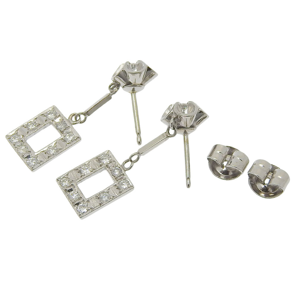 Platinum Diamond Earrings 0.18ct/0.17ct