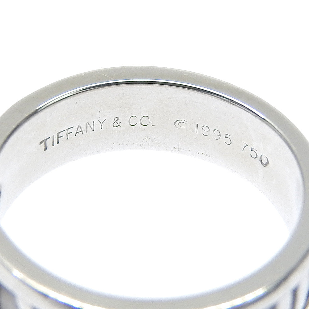 Tiffany & Co Atlas Ring K18WG Diamond 6.5 in Excellent Condition